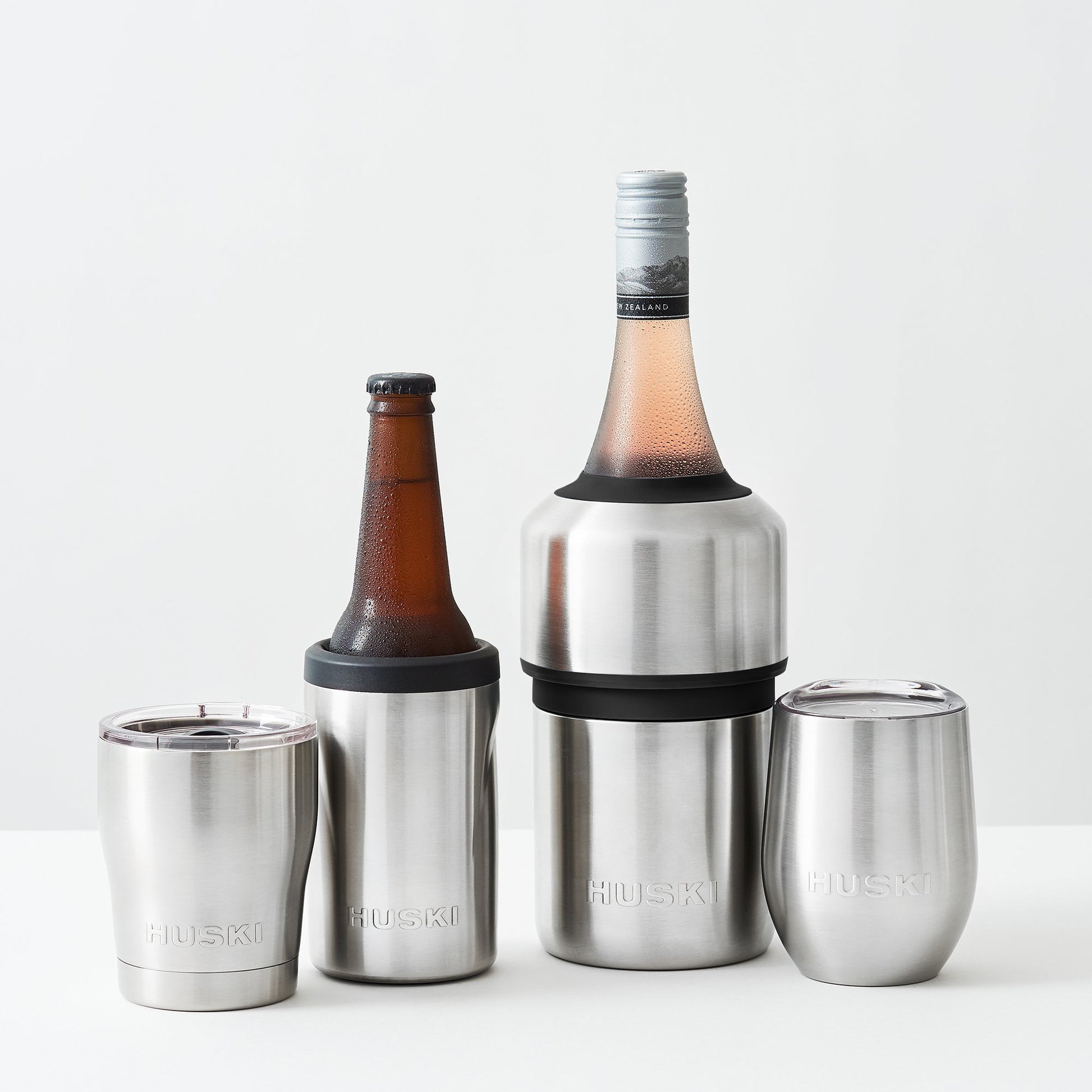 Huski - Wine Cooler - Brushed Stainless Steel