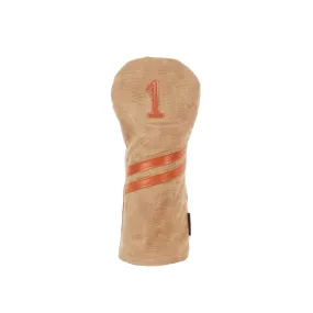 Invitational Edition Waxed Canvas golf Headcover in Tan Driver