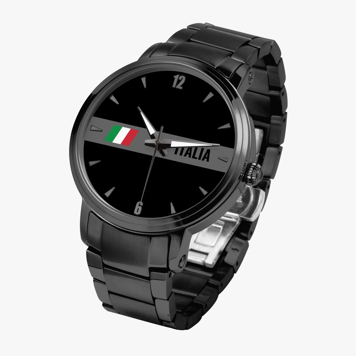 Italia Automatic Movement Watch black - Premium Stainless Steel