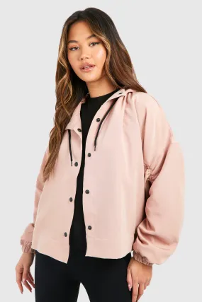 Jackets & Coats | Pocket Detail Hooded Jacket | boohoo