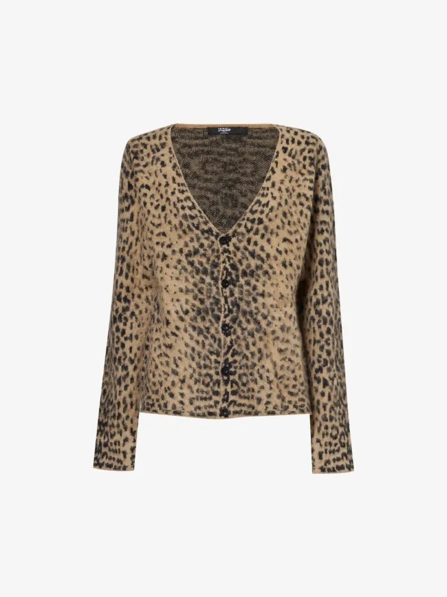 JADED LONDON  |Leopard Patterns Casual Style Elegant Style Cardigans