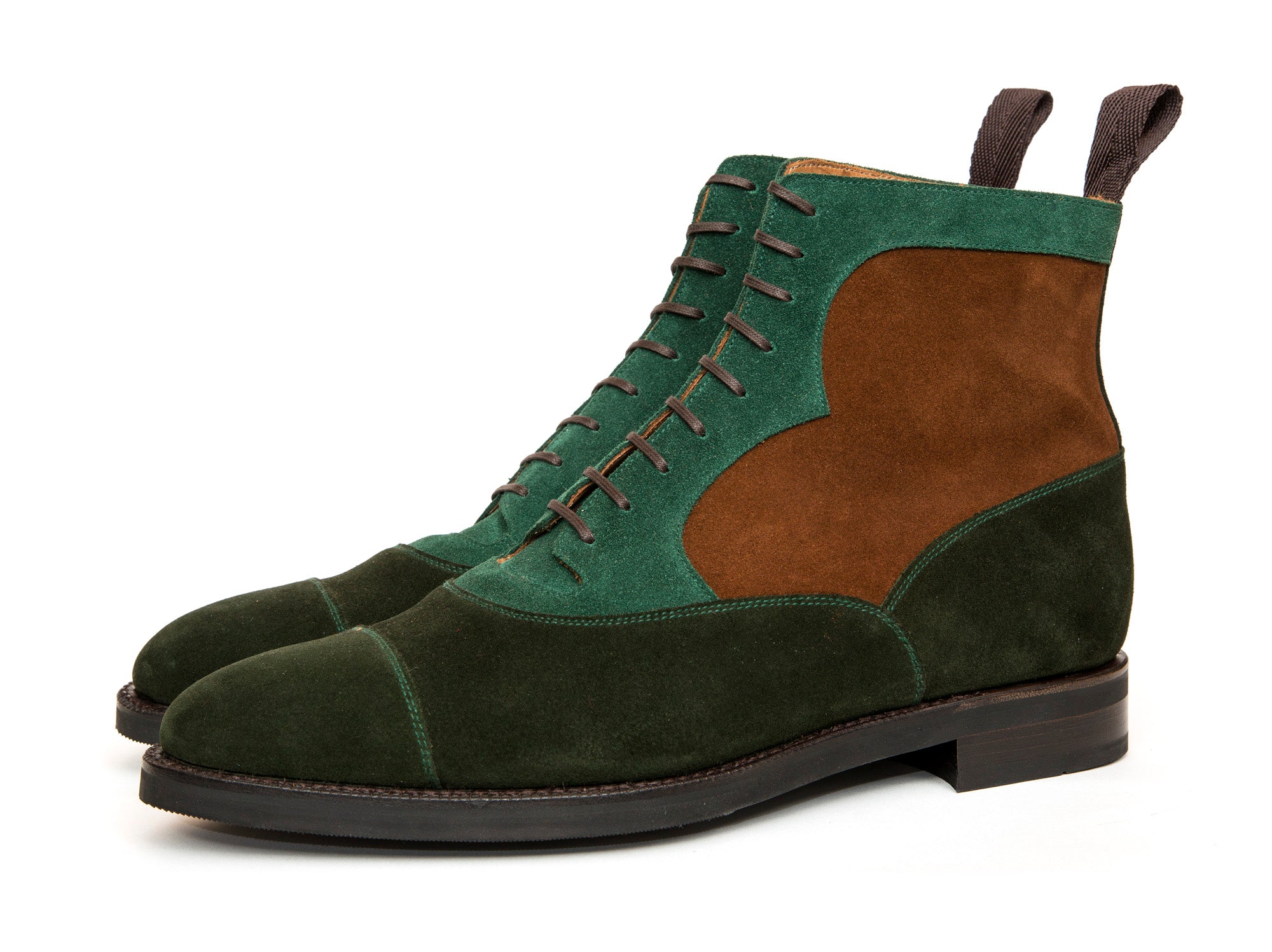 Lakebay - MTO - Forest Green Suede / Bottle Green Suede / Snuff Suede - TMG Last - Double City Rubber Sole