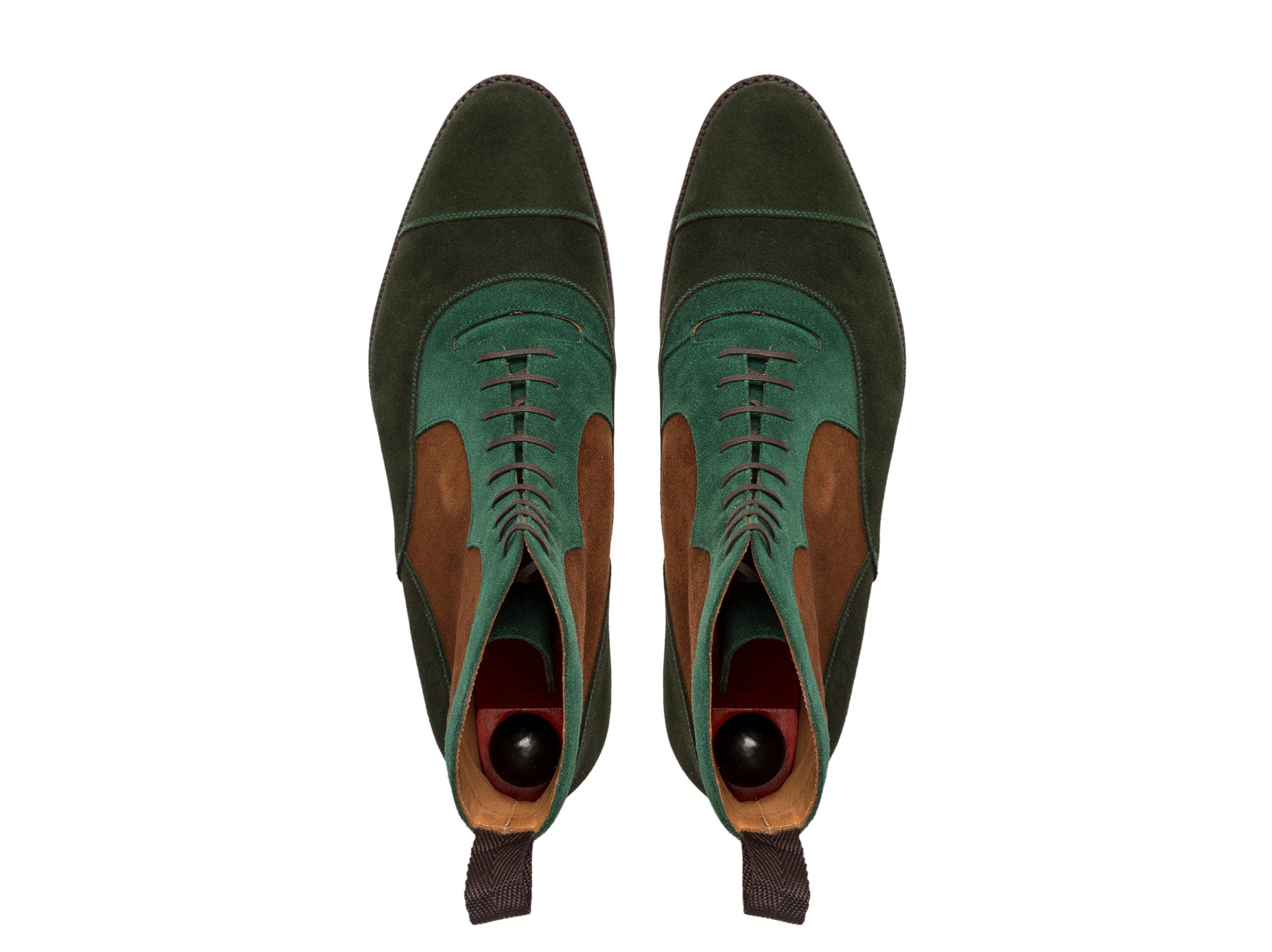 Lakebay - MTO - Forest Green Suede / Bottle Green Suede / Snuff Suede - TMG Last - Double City Rubber Sole