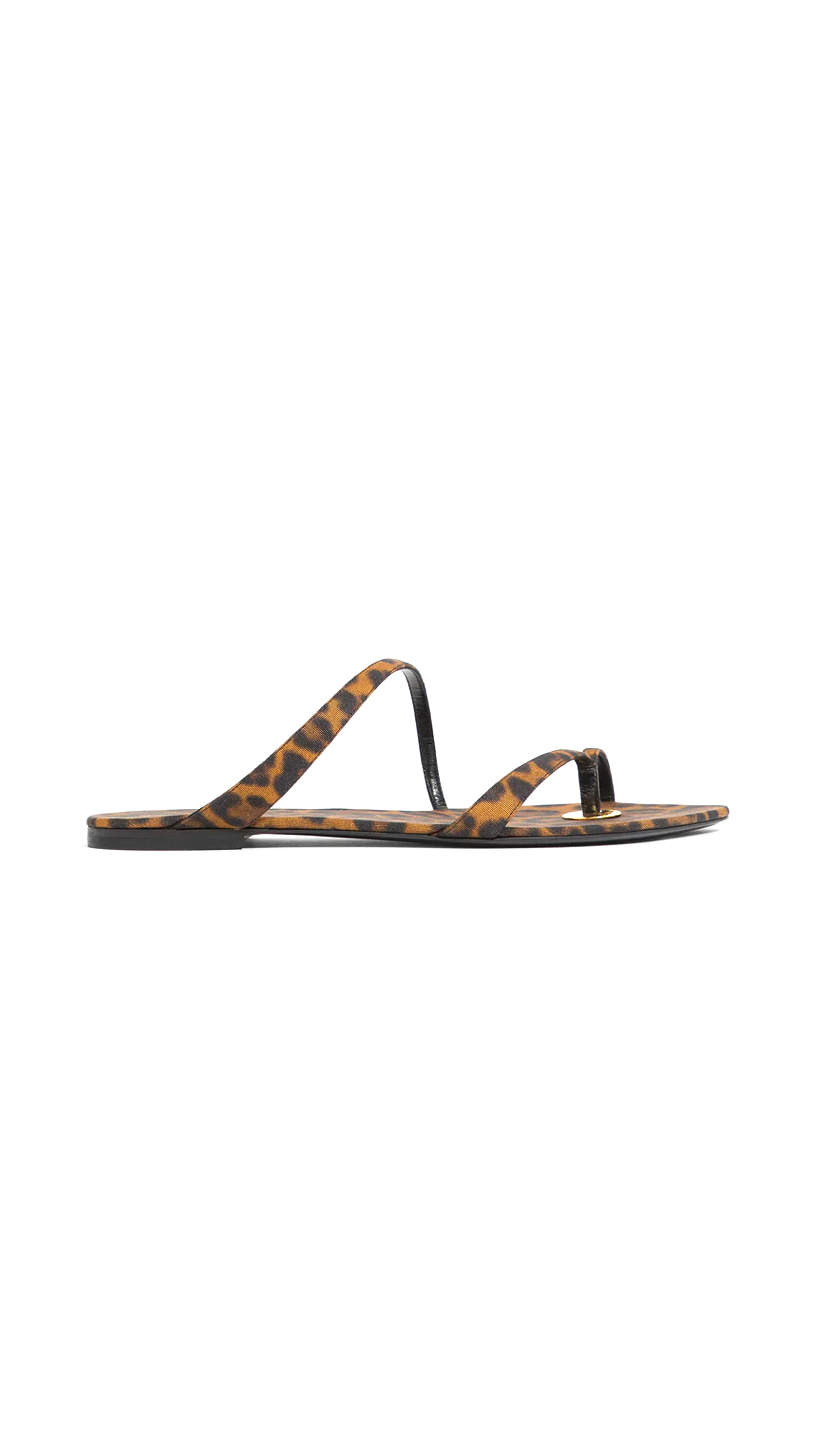 Leopard Print Tanger Sandals - Brown