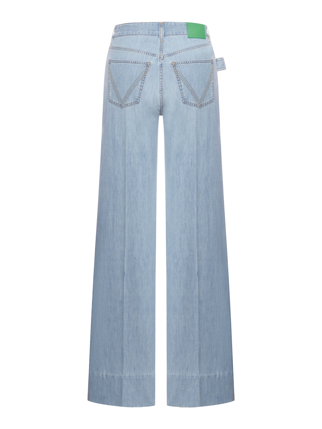 LIGHT BLEACHED DENIM TROUSERS