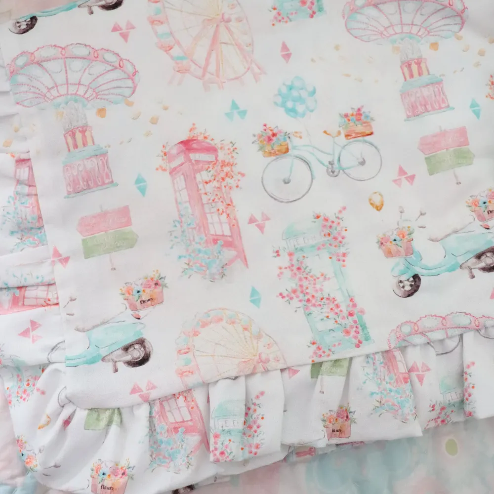 London frilly pillowcase