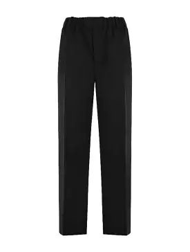 Loose Fit Trousers In Lightweight Wool