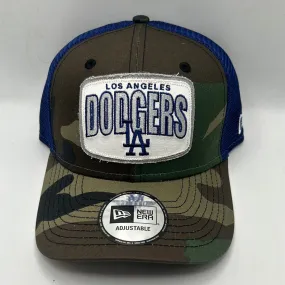 Los Angeles Dodgers MLB New Era Camo / Royal Blue Trucker Adjustable Hats