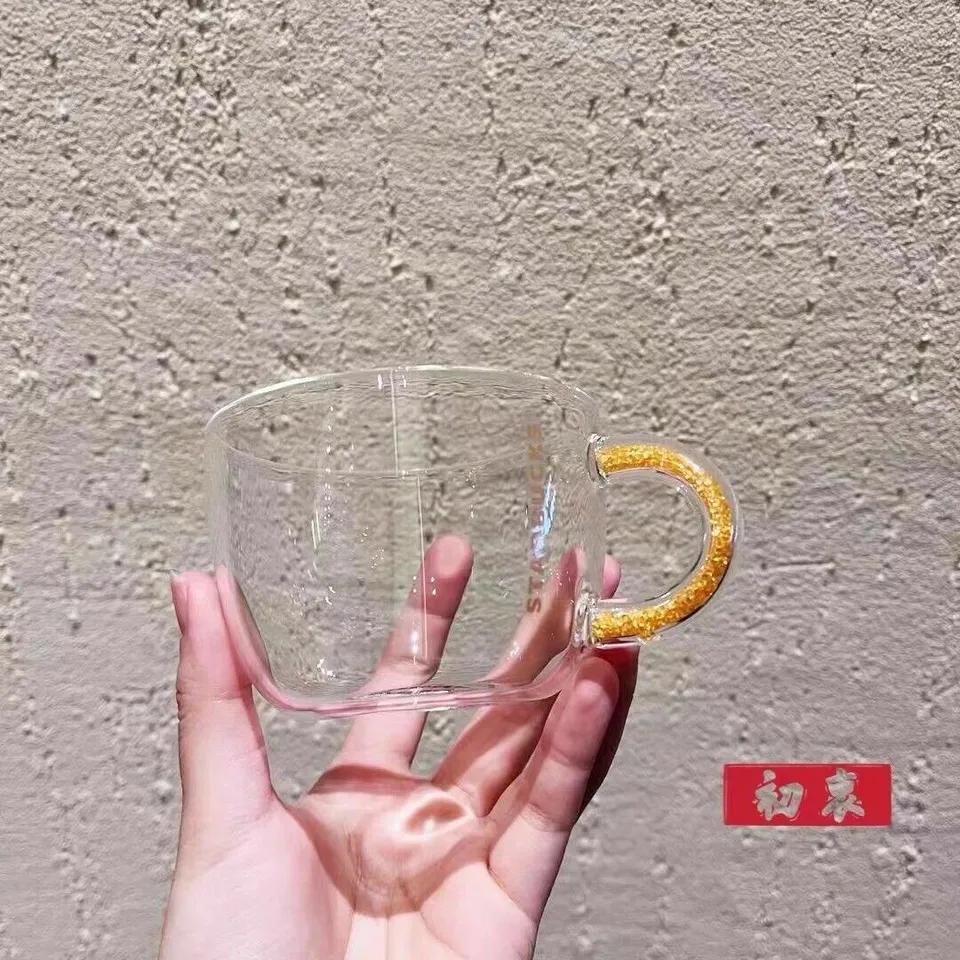 Luxury Design Glass Transparent Cup 2pc