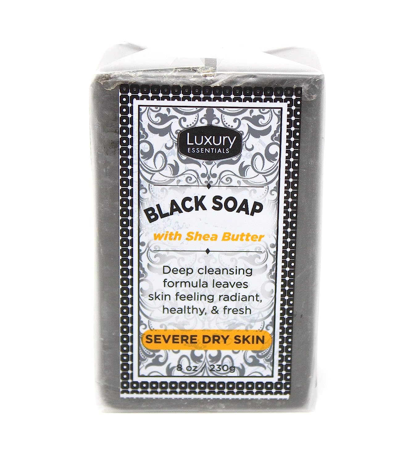 LUXYRYESSENTIALS Black Soap Jabón en Barra Con Karité