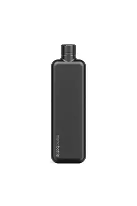 Memobottle - Slim - Stainless Steel - Black