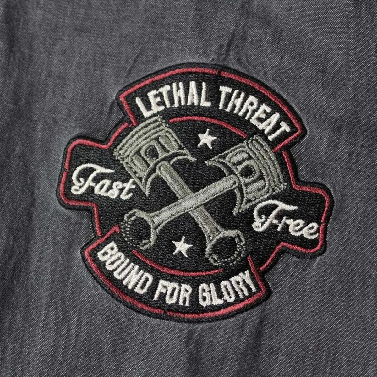 Men's shirt LETHAL THREAT - MOTOR GEAR FULL SERVICE PIN UP - BLACK - MG60120  -  Metal-shop