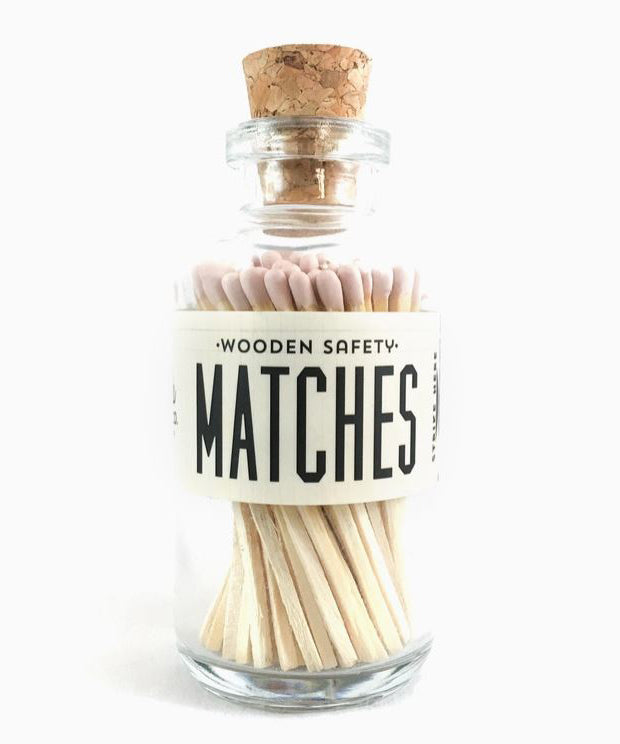 Mini Apothecary Matches - Light Pink