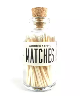 Mini Apothecary Matches - White