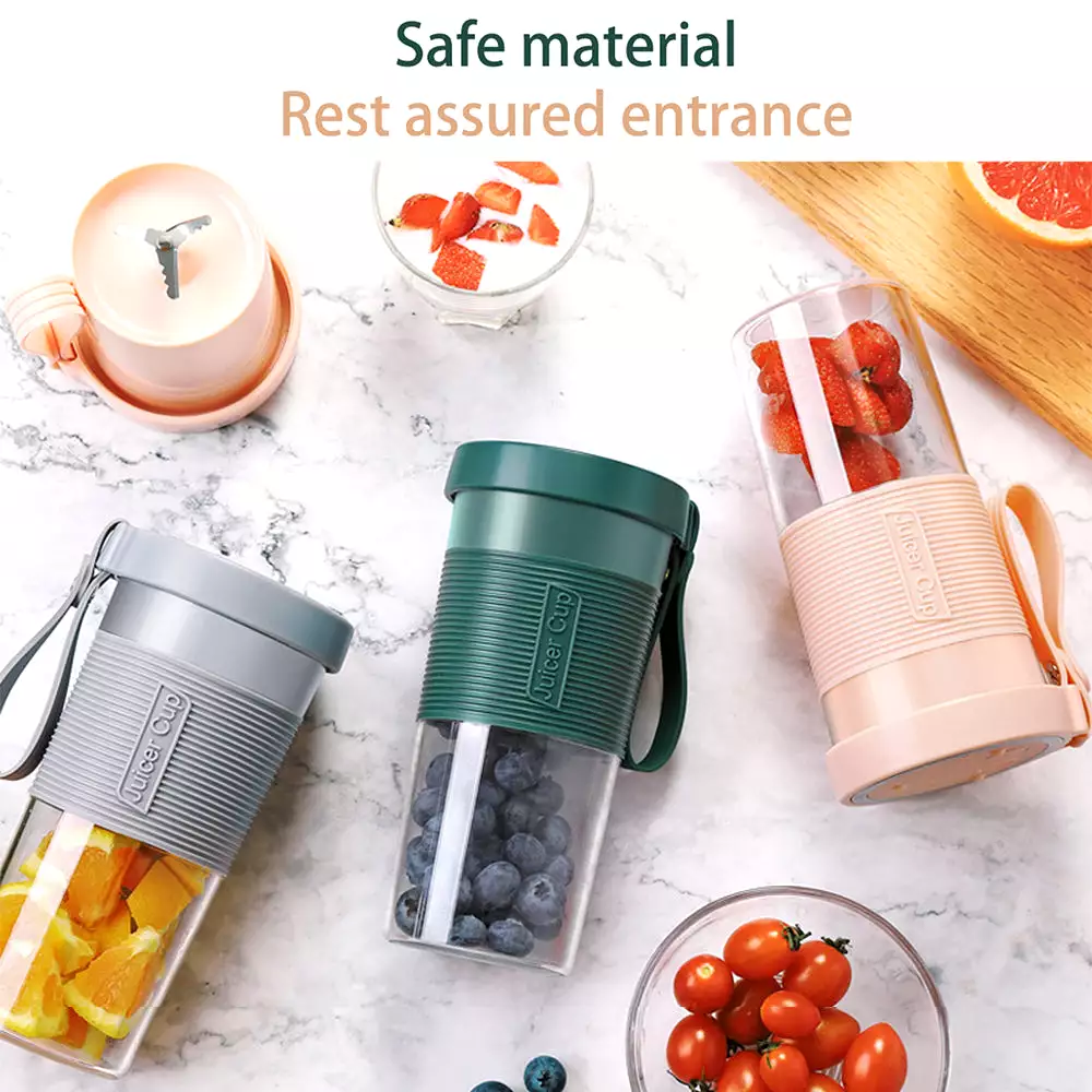 Mini USB Rechargeable Portable Blender Electric Fruit Juicer Kitchen Smoothie Maker Lightweight Sports Bottle Multifunction Blen