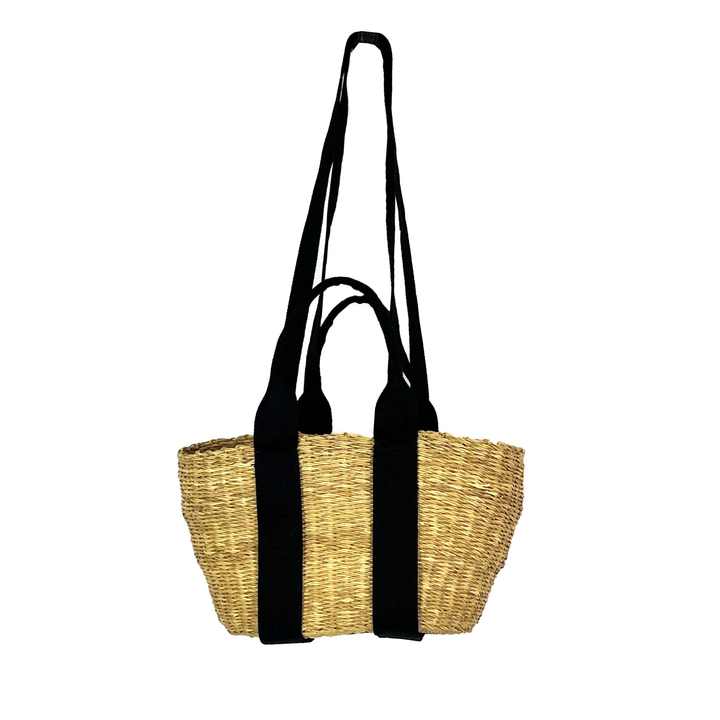 Muun Brand New Small Lined Wicker Basket Bag