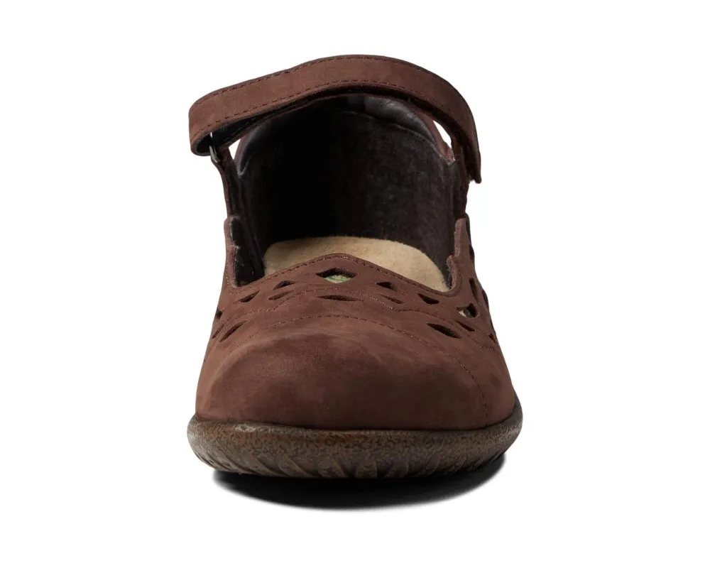 Naot Women's Agathis Mary Jane - Coffee Bean Nubuck