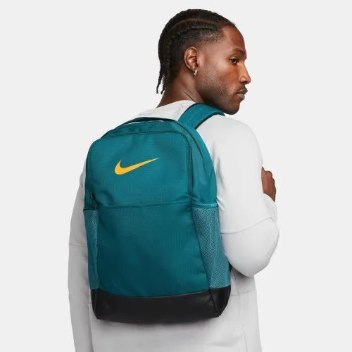 Nike Brasilia 9.5 Medium Backpack Geode Green  Grab your gear and get going with the Nike Brasilia Backpack. It has plenty of po