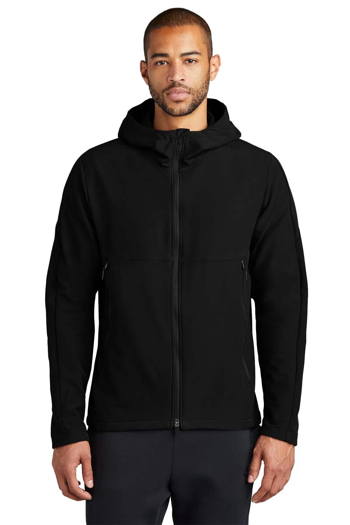 Nike Hooded Soft Shell Custom Jackets, Black