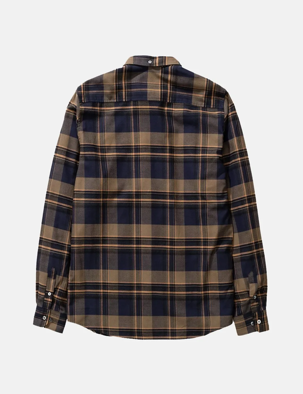 Norse Projects Anton Brushed Flannel Shirt (Check) - Ivy Green