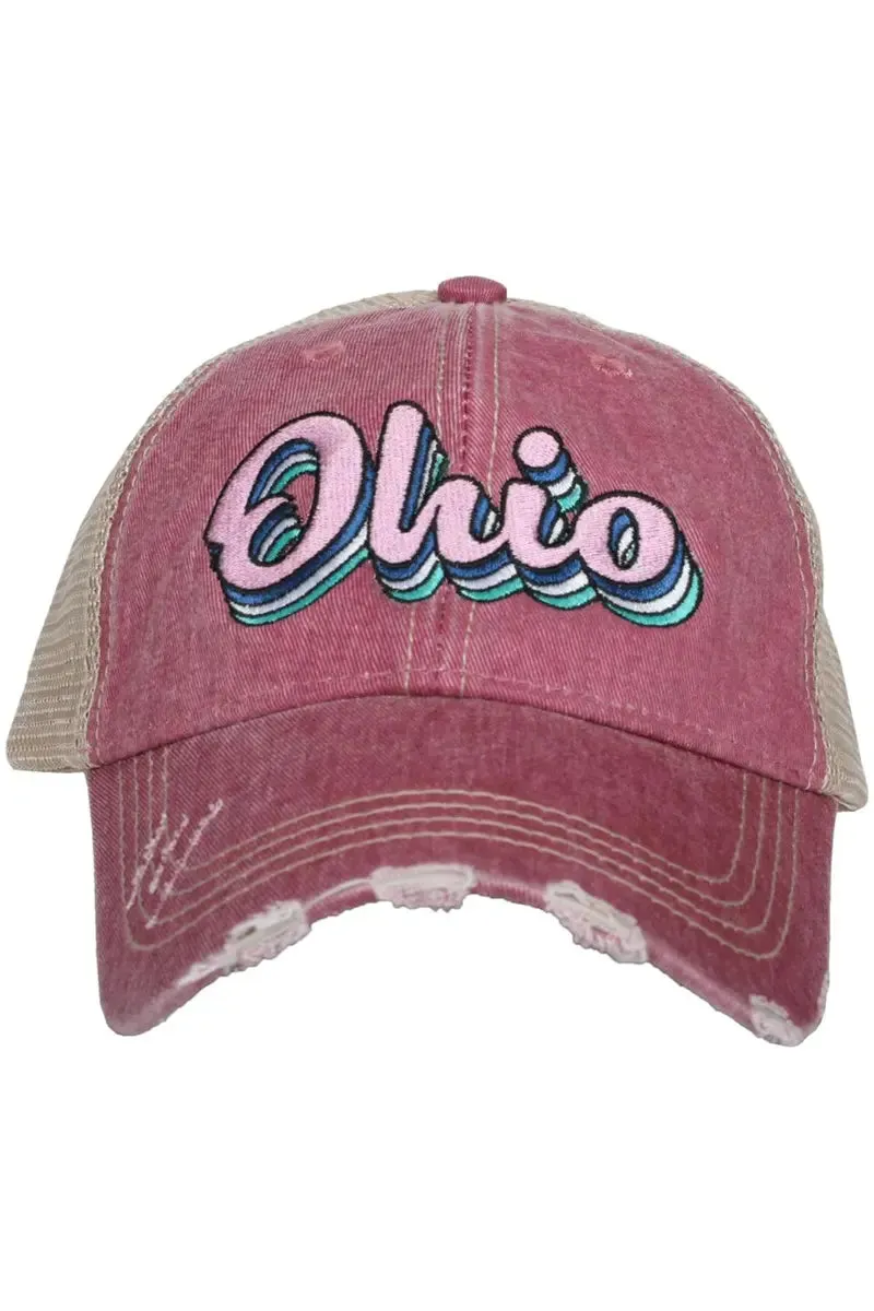 Ohio Layered Trucker Hats