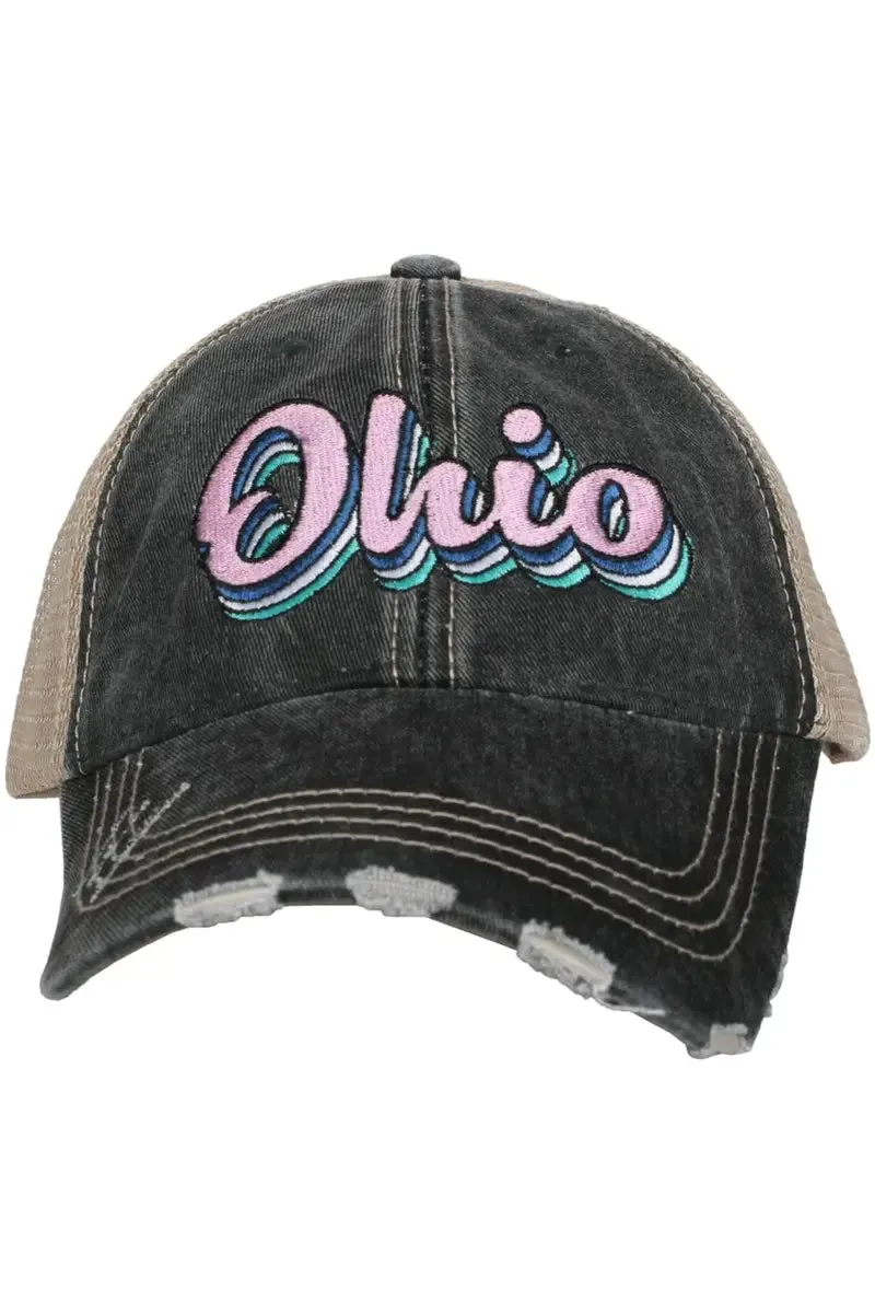 Ohio Layered Trucker Hats