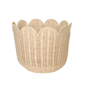 Olli Ella Rattan Tulip Basket - Nude ***Pickup Instore Only***