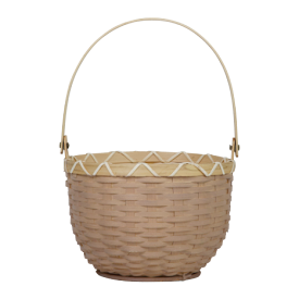 Olli Ella Small Blossom Basket - Light Grey