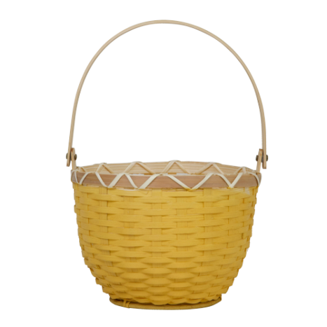 Olli Ella Small Blossom Basket - Mustard