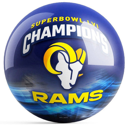 Ontheballbowling Los Angeles Rams Bowling Ball Super Bowl 56 Champions