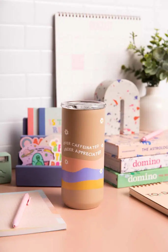 Over Caffeinated Stainless Tumbler