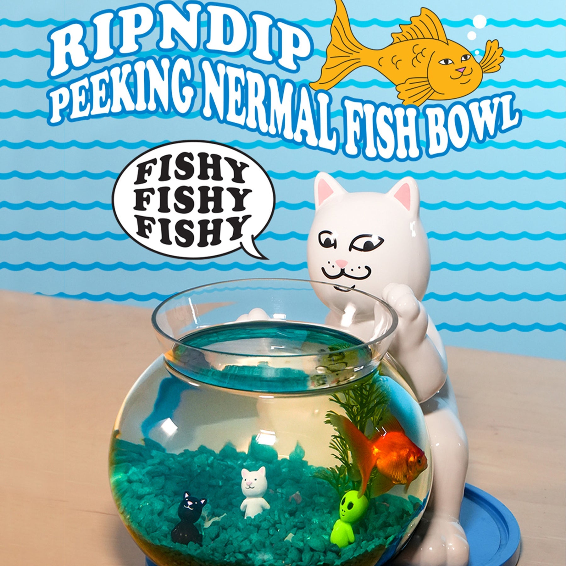 Peeking Nermal Fish Bowl