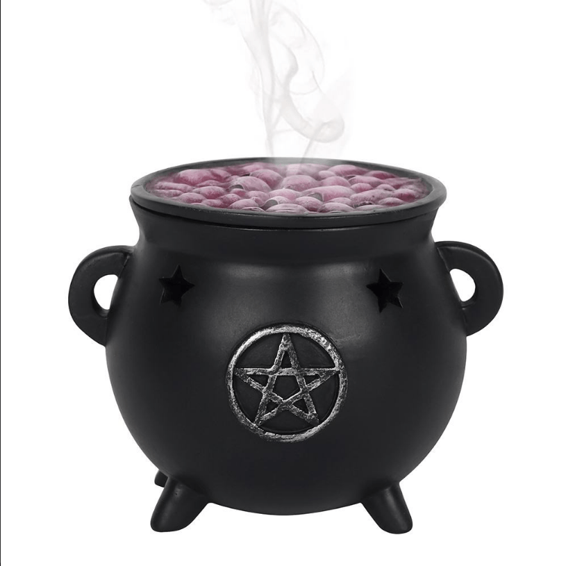 Pentagram Cauldron Incense Cone Holder