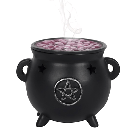 Pentagram Cauldron Incense Cone Holder