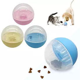 Pet Interactive Dog Cat Leakage Food Balls Adjustable Anti Choke Slow Feeder Treat Dispenser Iq Training Educational Toy