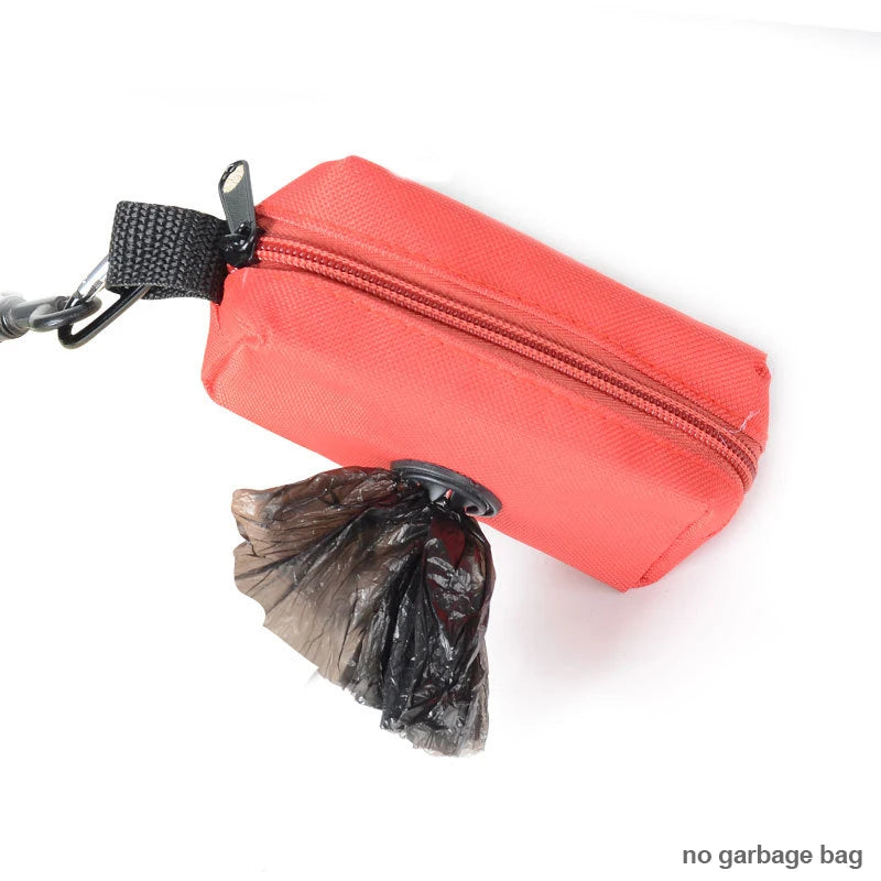 Pet Puppy Cat Pick Up Poop Bag Dispenser Portable Dog Poop Waste Bag Holder Outdoor Pets Supplies Garbage Bags Organizer