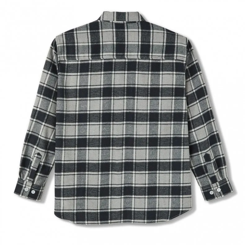 Polar Skate Co. Flannel Shirt (Black)