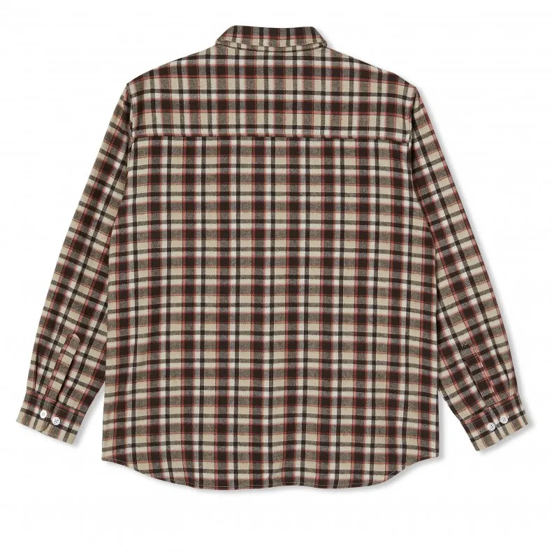 Polar Skate Co. Flannel Shirt (Brown)