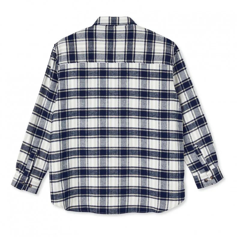 Polar Skate Co. Flannel Shirt (Navy)