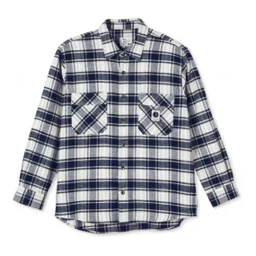 Polar Skate Co. Flannel Shirt (Navy)