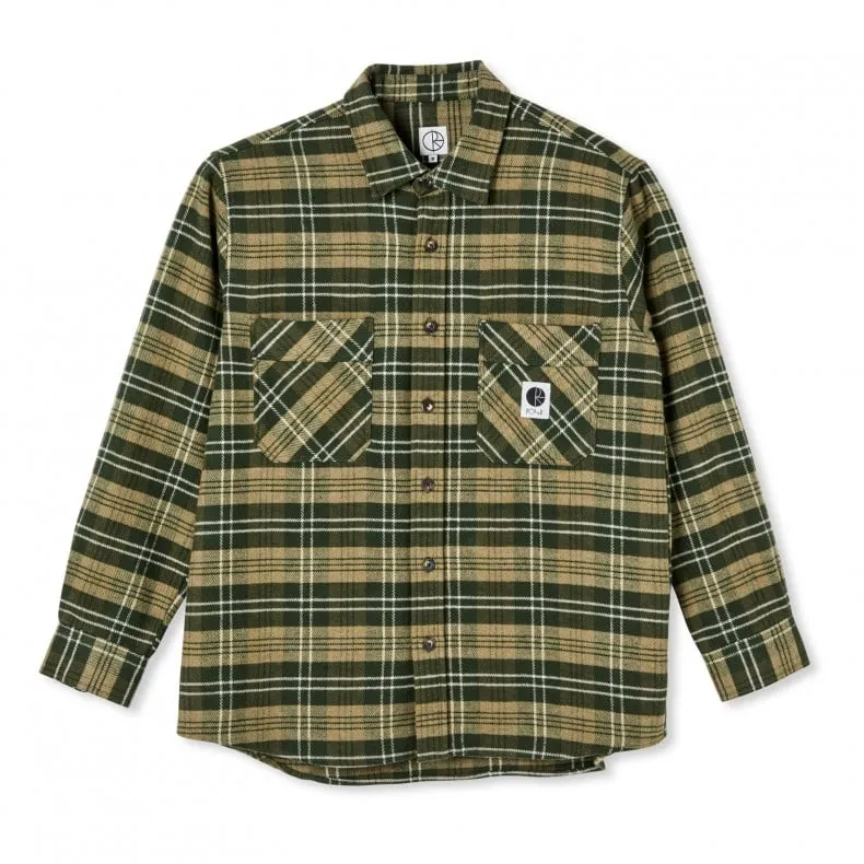 Polar Skate Co. Flannel Shirt (Uniform Green)