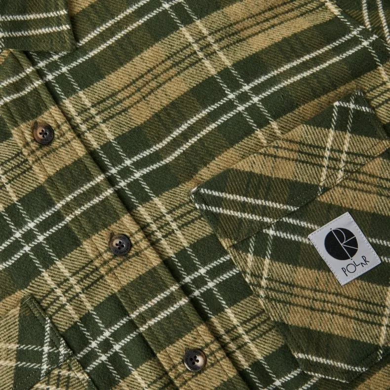 Polar Skate Co. Flannel Shirt (Uniform Green)