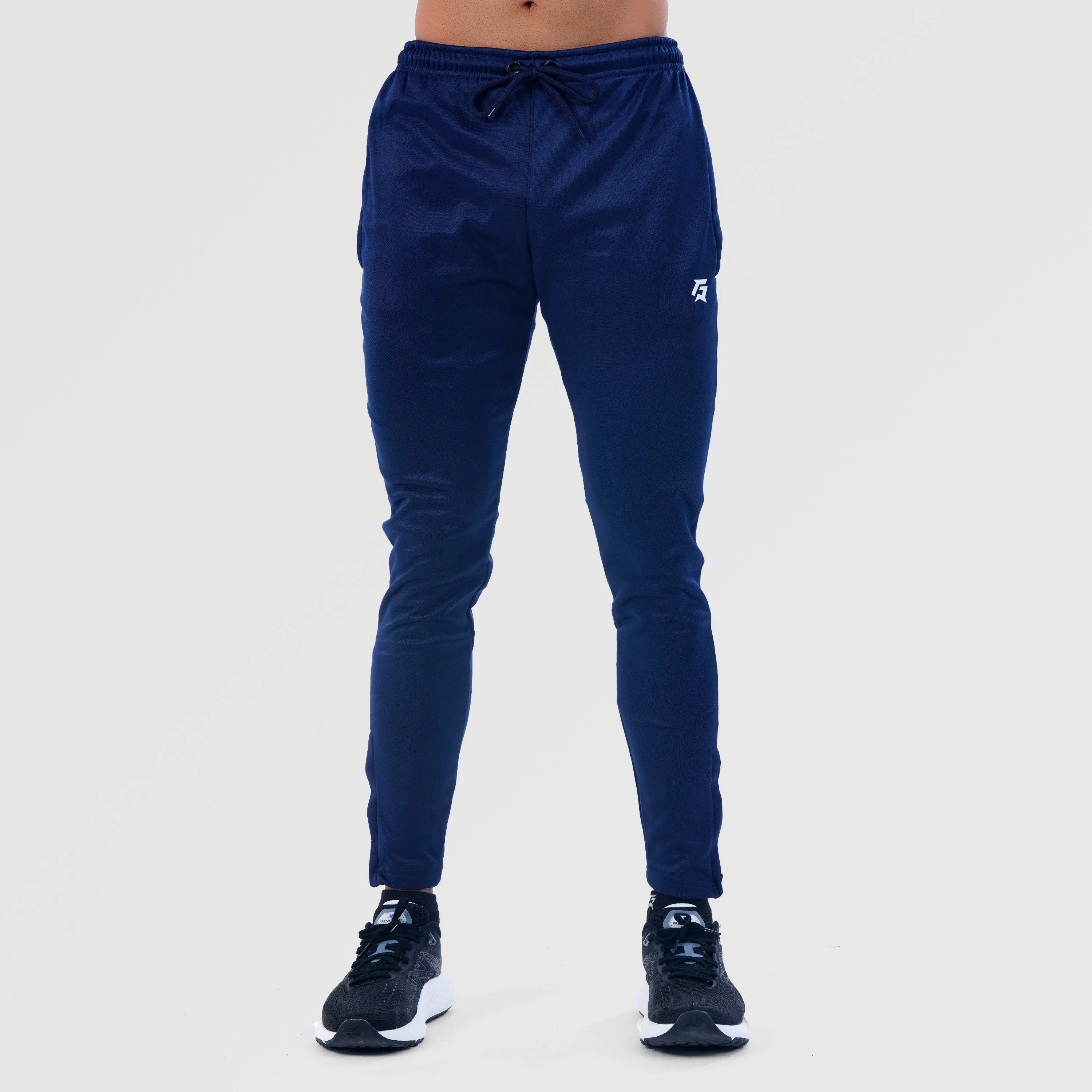 Poly Tracksuit Bottoms (Navy)