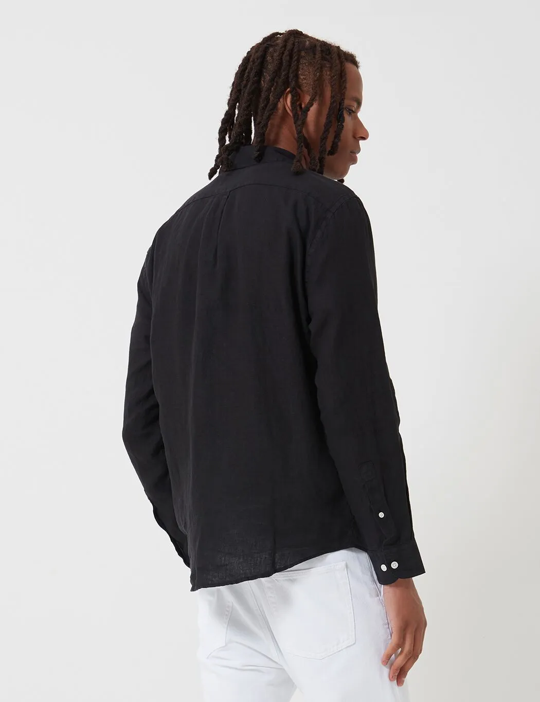 Portuguese Flannel Linen Shirt - Black