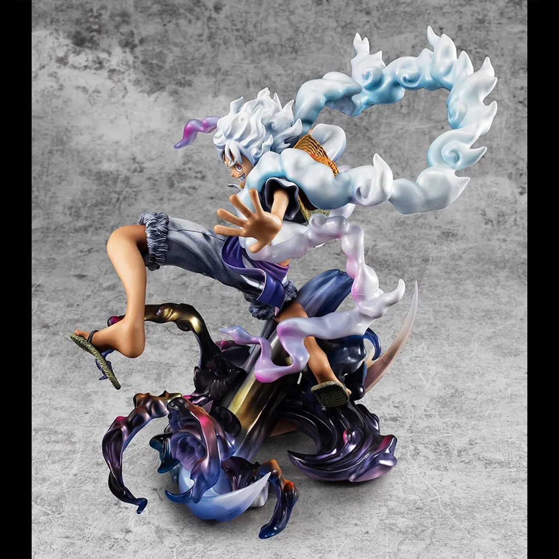 PREORDER - MegaHouse One Piece Portrait Of Pirates Wa Maximum Monkey D. Luffy Gear Five Figure (blue)