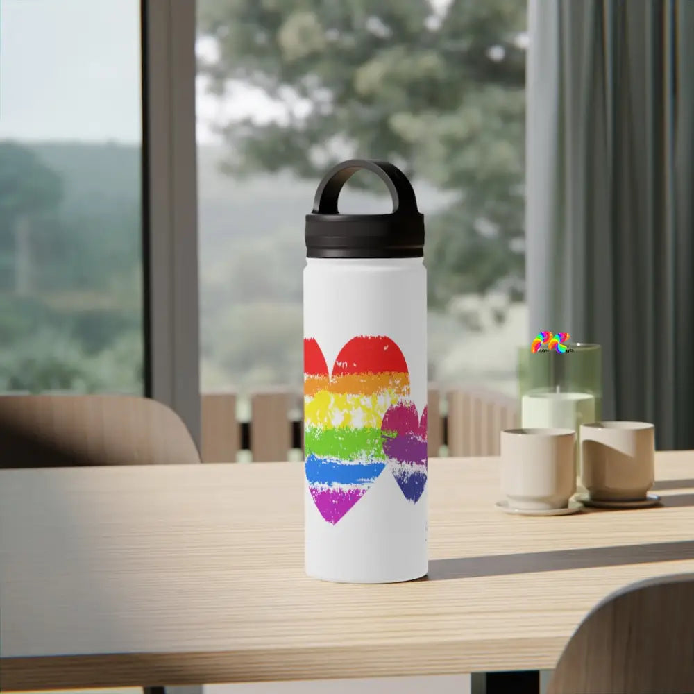 Pride Stainless Steel Water Bottle, Handle Lid