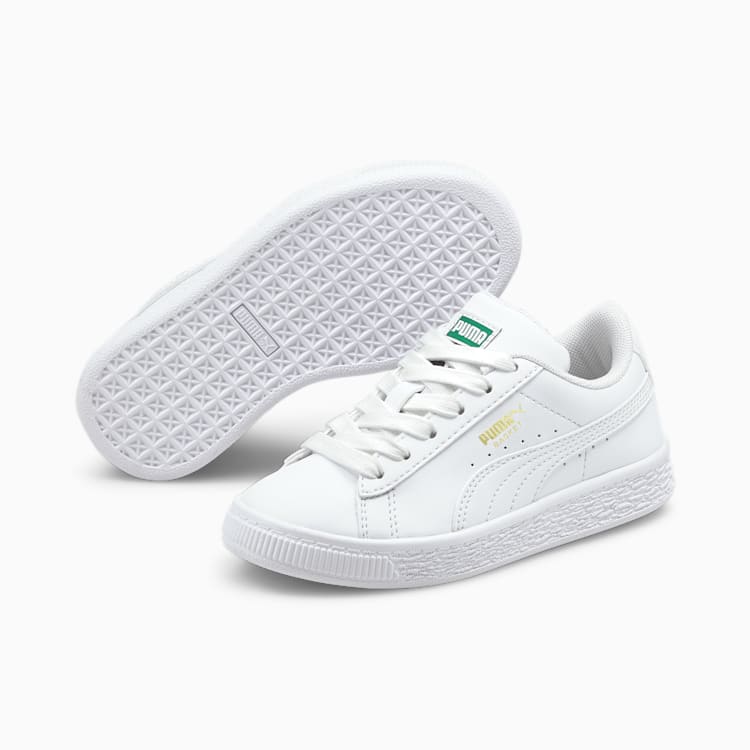 PUMA JUNIOR BASKET CLASSIC XXI WHITE SHOE