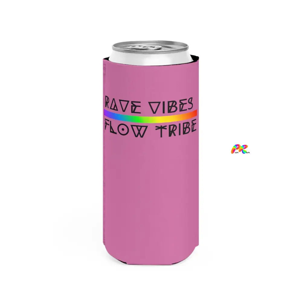 Rave Vibes Flow Tribe Slim Can Cooler