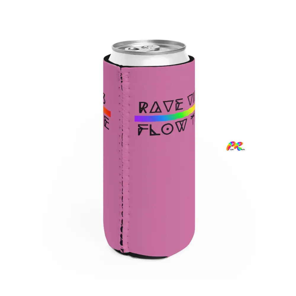 Rave Vibes Flow Tribe Slim Can Cooler