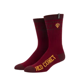 Red Comet Athletic Crew Socks